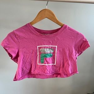 Fila FBox Vintage Crop Graphic Tee